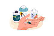 Healthy lifestyle, daily routine set, a Person Illustration by PaperTrident (Thumbnail 9 of 10)