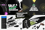 Procreate Stamp Brushes Bundle, a Brush Add-On by Layerform Design Co. (Thumbnail 4 of 7)