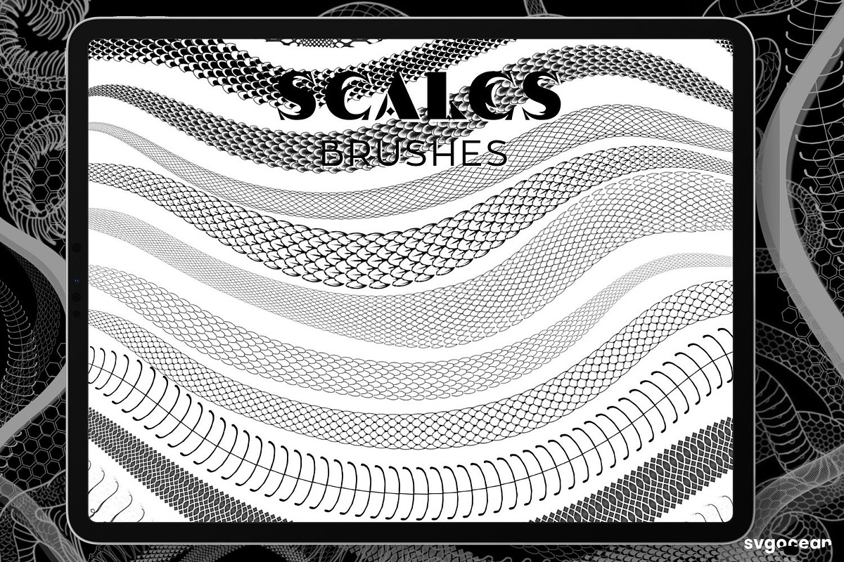 Snake Tattoo Brushes for Procreate, a Brush Add-On by svgocean (Photo 7 of 10)