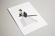 Collection of 8 samurai, a Person Illustration by Good Studio (Thumbnail 4 of 4)