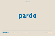 Pardo - Modern Type Family, a Sans Serif Font by Cassandra Cappello (Thumbnail 1 of 8)