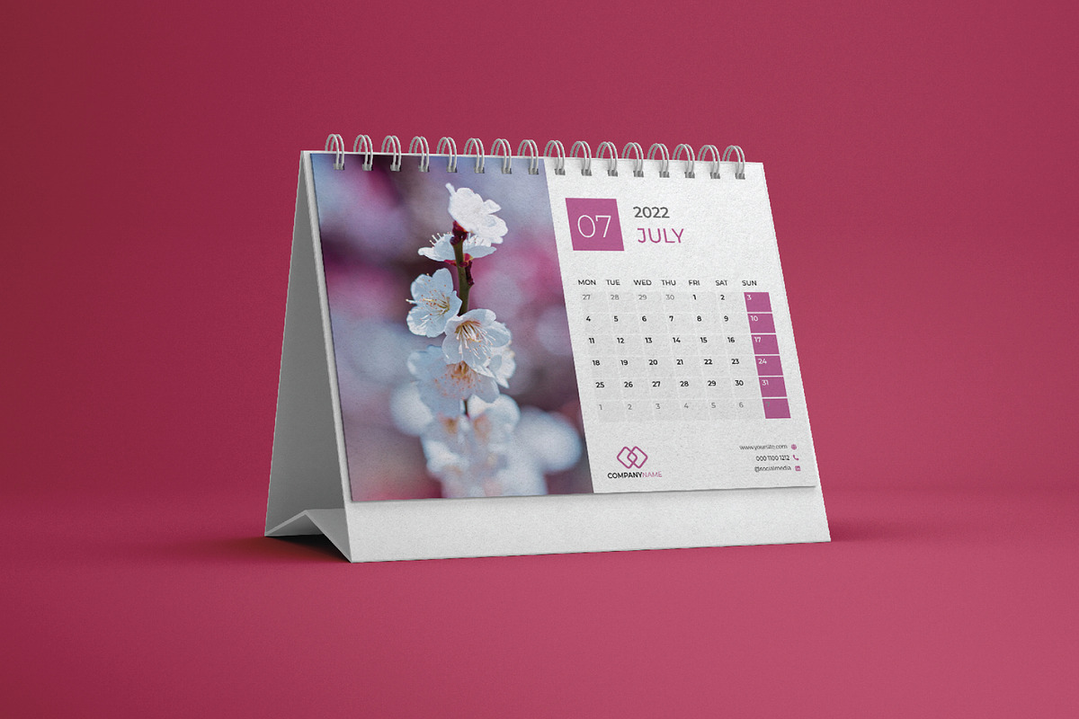 Clean Calendar 2022 Theme, a Templates & Theme by rivatxfz (Photo 2 of 3)
