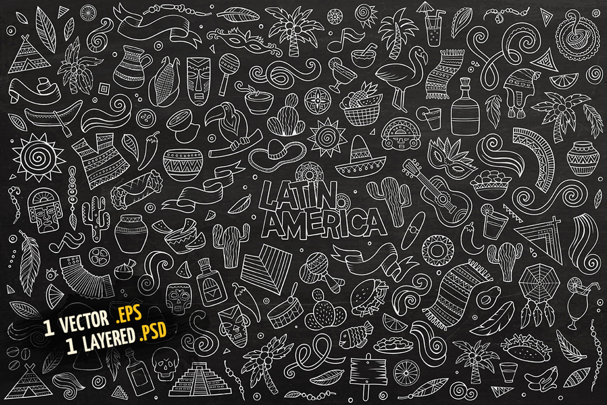 Latin American Objects Set, an Object Graphic by BALABOLKA (Photo 4 of 4)