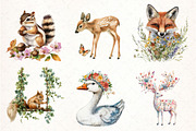 Forest Spring Woodland Animals PNG, an Illustration by Pixels.Craft (Thumbnail 2 of 7)