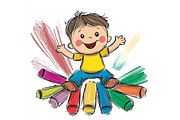 Prompt Crayon Children Clipart, a Decorative Illustration by Creative design (Thumbnail 3 of 7)