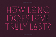 Rosewater - Extra Light, a Sans Serif Font by Rain Foundry (Thumbnail 5 of 9)