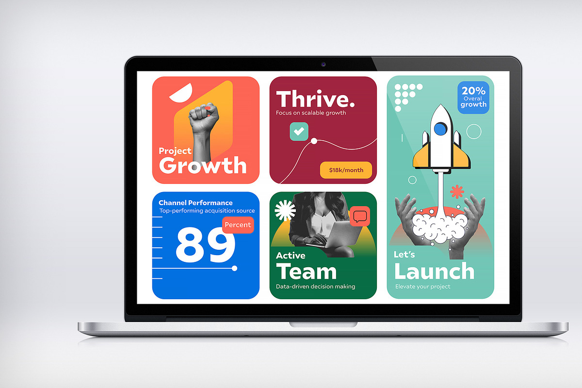 Startup Growth Infographic Template, an Object Graphic by Creative Graphics (Photo 2 of 3)