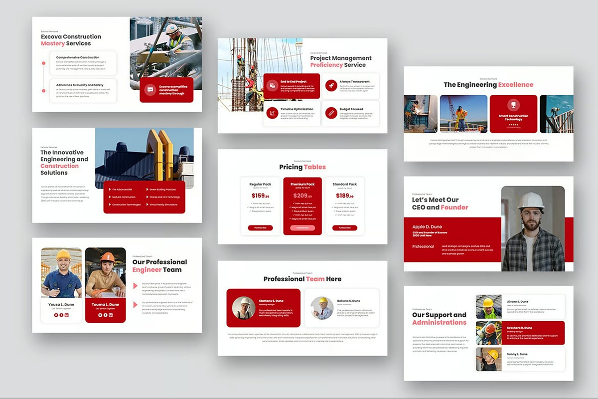 Engineering  Construction Powerpoint, a Presentation Template by Fit-tee (Photo 9 of 10)