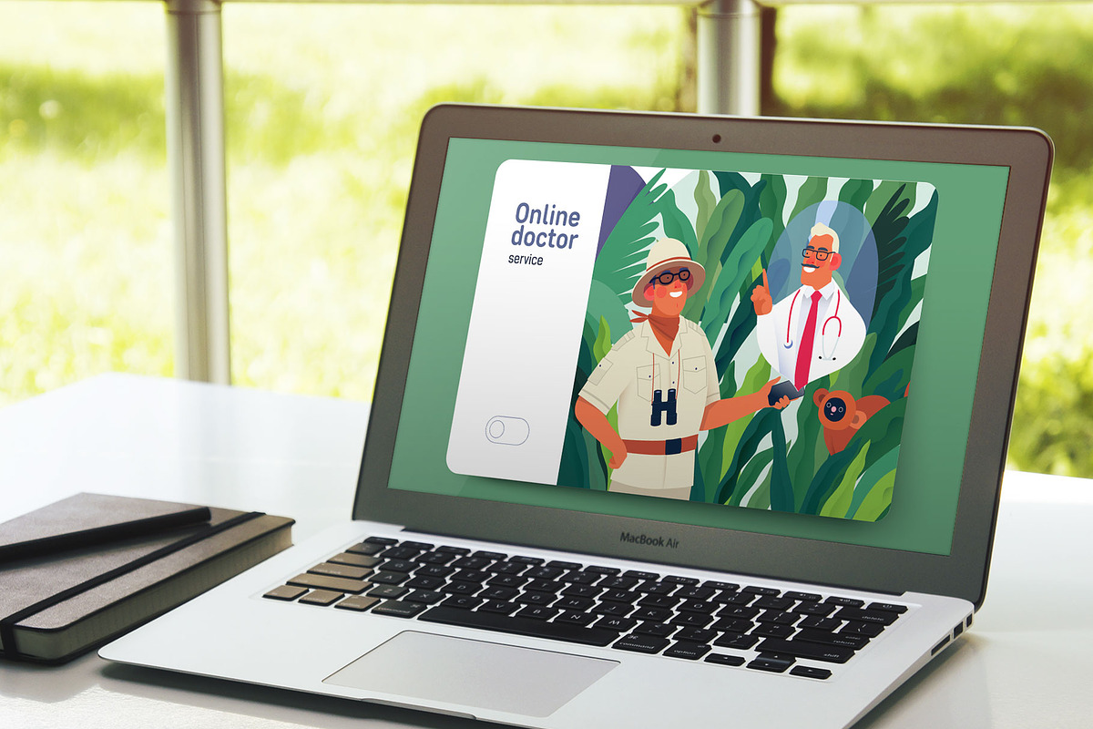 Part 2 Medical website illustrations, a Healthcare Illustration by Grivina's shop (Photo 9 of 37)