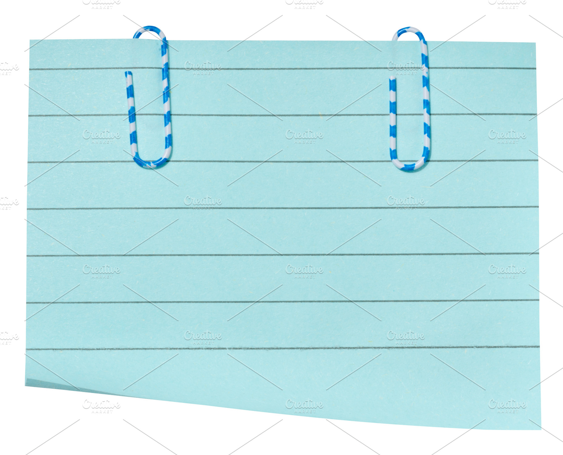 A rectangular sheet of light blue lined paper with two blue and, a Background Photo by ndanko