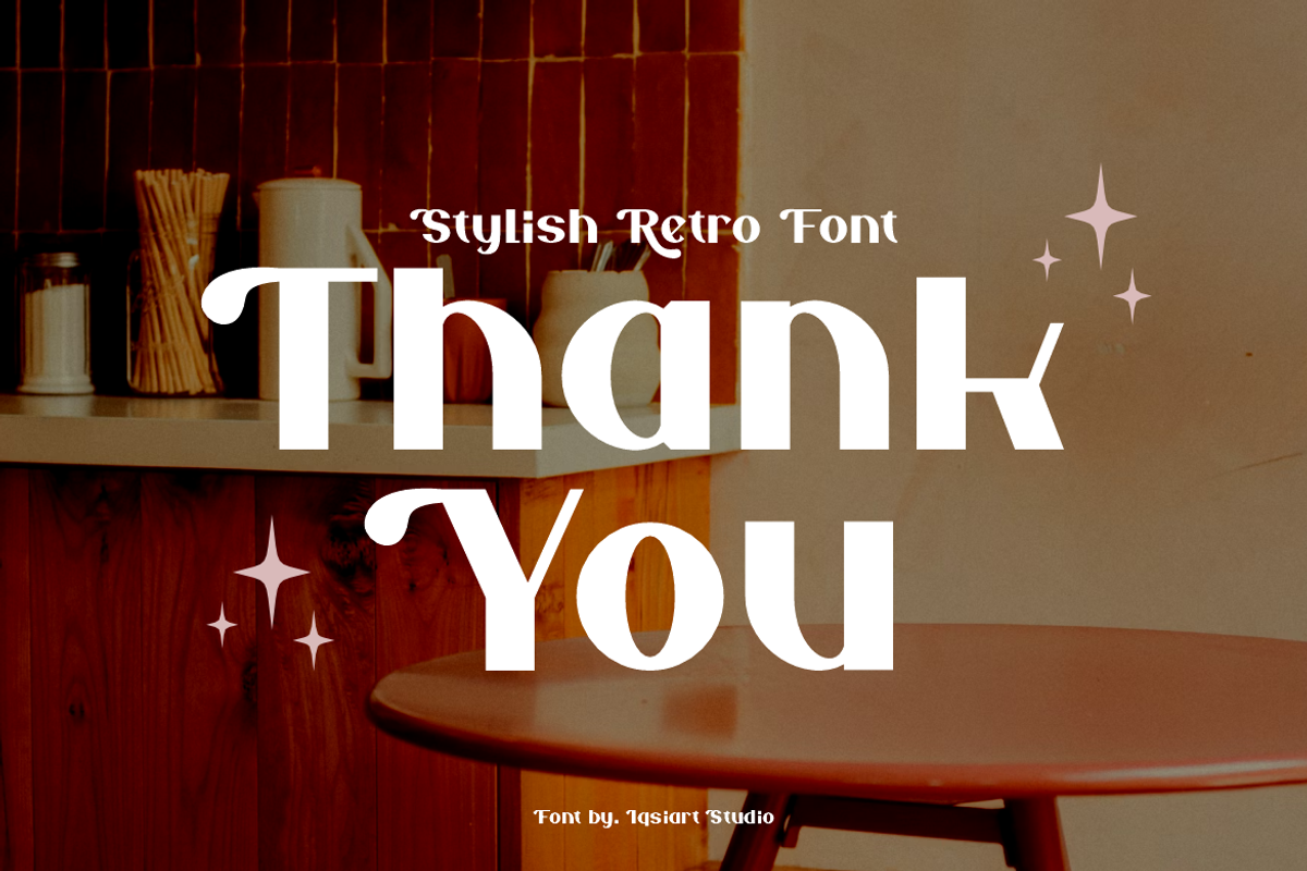 Nesyta Rafode - Stylish Retro Font, a Sans Serif Font by Iqsiart Studio (Photo 6 of 7)
