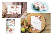 Watercolor Apple Collection, a Food Illustration by MayaNavits (Thumbnail 6 of 7)