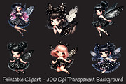 Cute pin up black fairy, an Illustration by RobertsArt (Thumbnail 3 of 7)