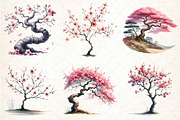Japanese Cherry Blossom Tree, an Illustration by DreamCafeArt (Thumbnail 3 of 9)