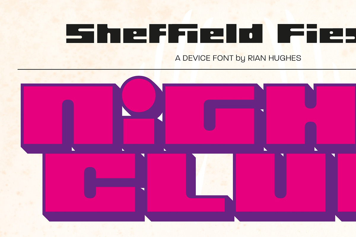 Sheffield Fiesta, a Font by Device (Photo 5 of 9)