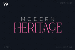 SALE! Modern Heritage Font Duo