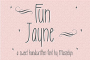 Fun Jayne // Sweet Handwritten Font, a Sans Serif Font by by Masselyn (Thumbnail 1 of 4)