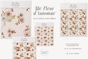 Autumn fall Watercolor warm flowers, a Seasonal Illustration by Grace Noboa Illustrations (Thumbnail 3 of 6)