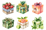 Summer Gift Box Clipart, an Illustration by SinaCreation (Thumbnail 2 of 5)