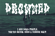 Luicoob Dripping Horror Display Font, a Handwritten Font by Maulana Creative (Thumbnail 3 of 7)