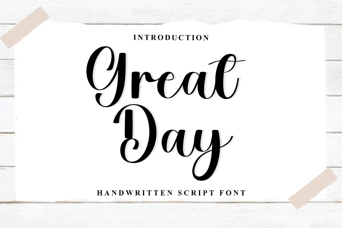 Great Day, a Handwritten Font by InermediaSTUDIO (Photo 1 of 8)