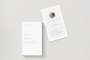 Real Estate Business Card Vertical