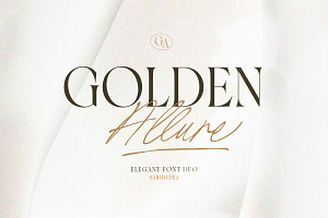Golden Allure - Elegant Font Duo, a Serif Font by Sarid Ezra