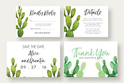 Cactus Wedding Suite, an Invitation Template by Knotted Design (Thumbnail 6 of 7)