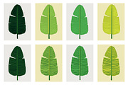 Tropical Banana Leaves Vector Patter, a Pattern Graphic by RedRiver Studio (Thumbnail 5 of 6)