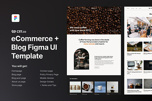 eCommerce and Blog Figma UI Template
