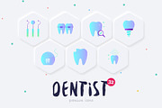 Dentist | 32 Icons Set Hand Drawn, an Outline Icon by Marina Silence (Thumbnail 2 of 17)