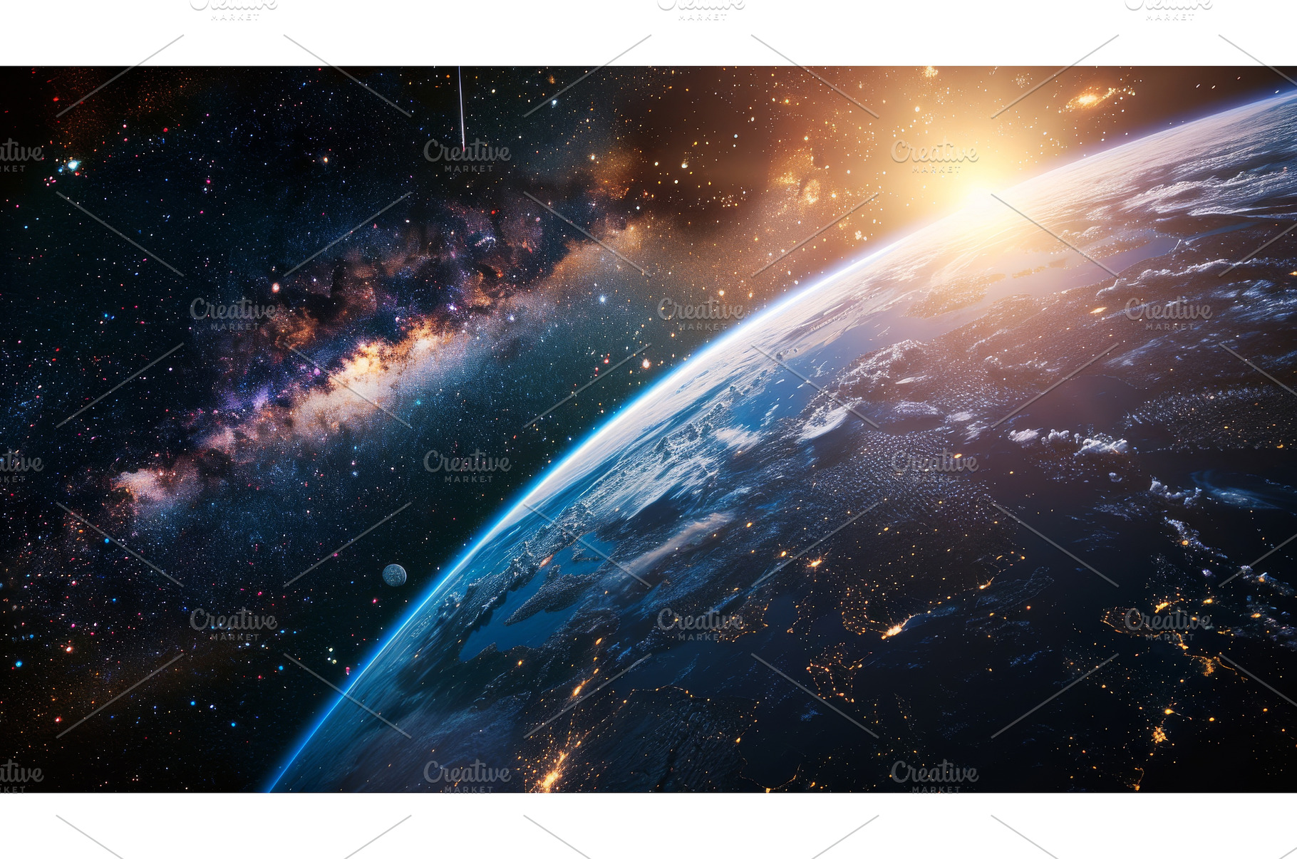 Earth Viewed From Space, a Technology Photo by Goinyk