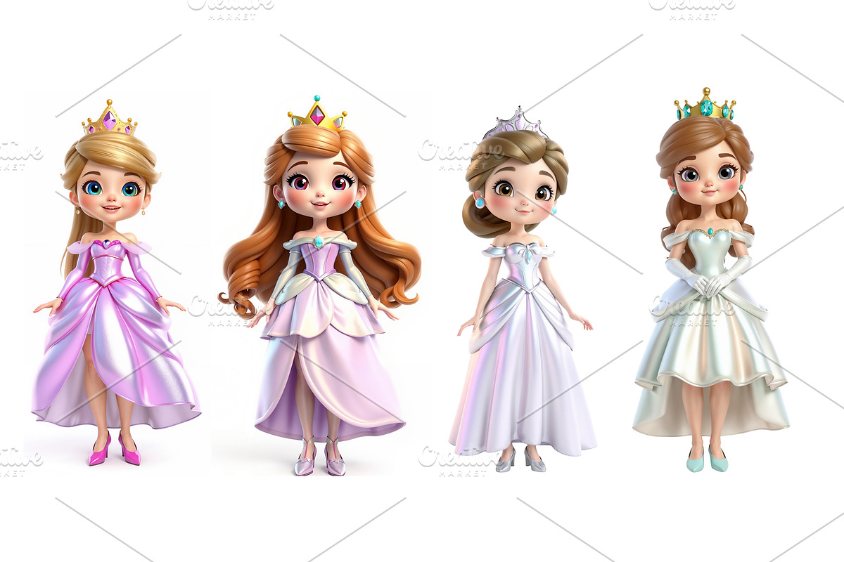 Fairy princesses set, a Person Illustration by Bunny's Little Shop (Photo 2 of 3)
