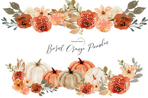 Burnt Orange Arch Pumpkin Clipart