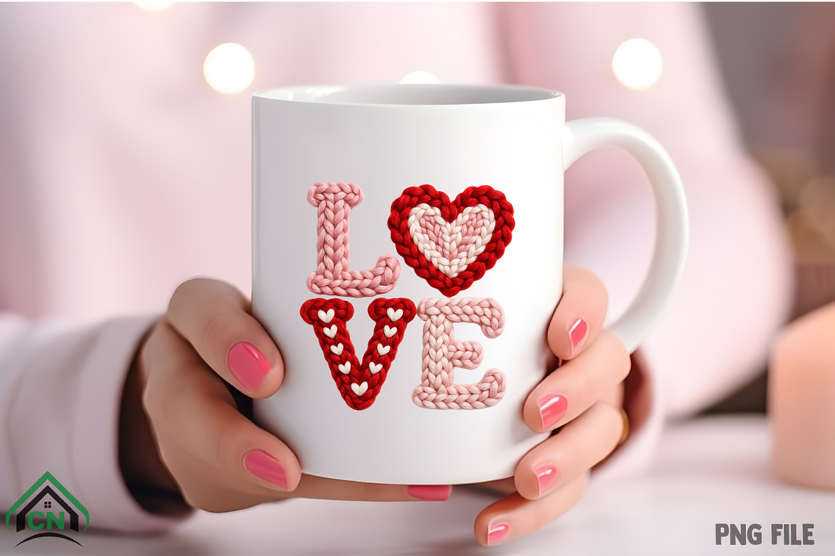 Love Heart Yarn PNG, an Illustration by Craft Nest (Photo 3 of 4)