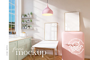 frame mockup bundle Pink Retro, a Mockup by PinkJellyfish (Thumbnail 9 of 10)