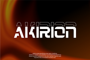 Akira – Modern Futuristic Sans Serif, a Sans Serif Font by Vroz Studio (Thumbnail 3 of 6)