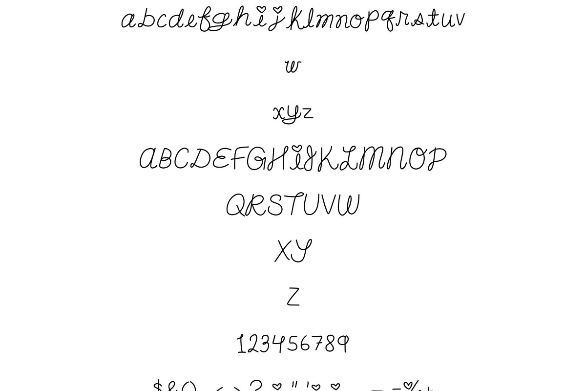 Girly Suburban School Notes, a Handwritten Font by Eryn Rose Design (Photo 13 of 14)