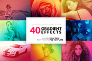 40 Gradient Photoshop Actions