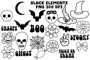 Halloween Clipart Set Retro Groovy, an Object Graphic by Brush Lab (Thumbnail 7 of 8)