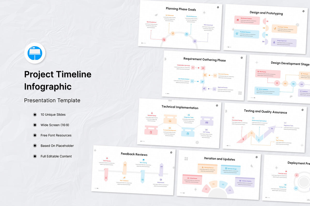 Project Timeline Infographic Keynote, a Presentation Template by Antstheme (Photo 1 of 3)