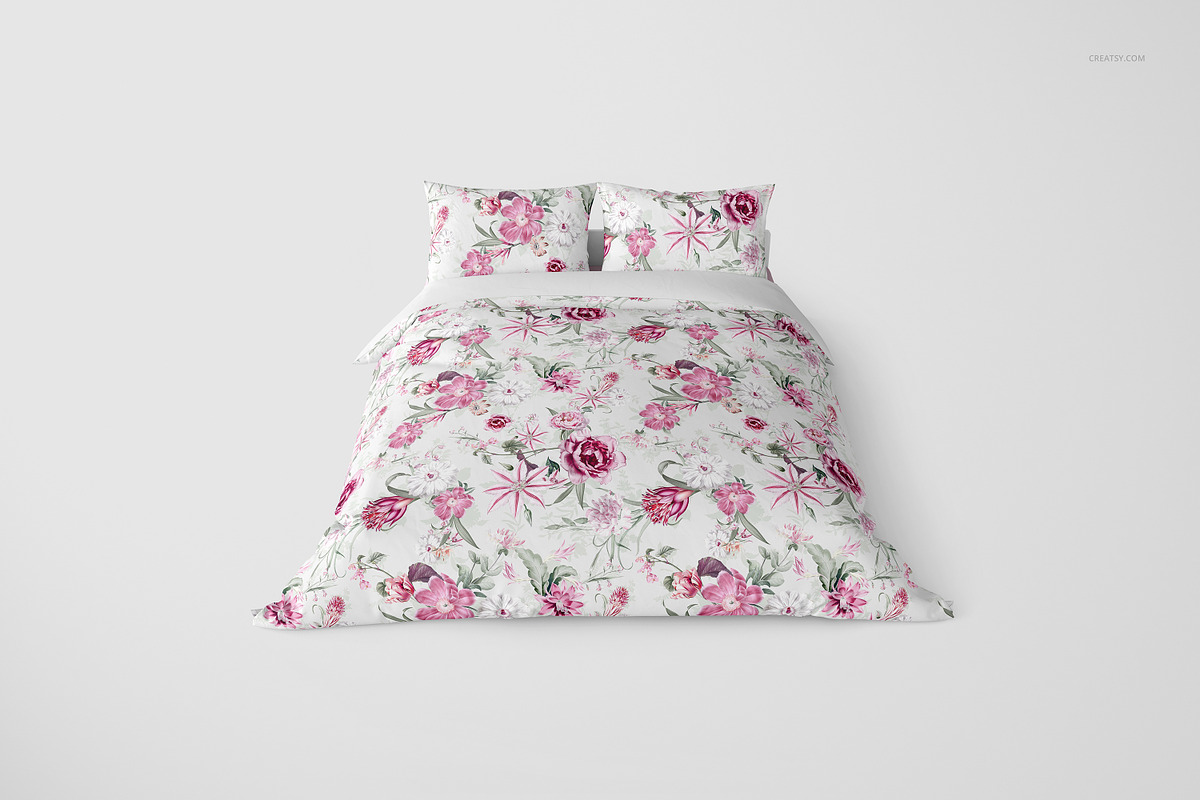 Bedding Mockup Set - Duvet & Pillows, a Household Mockup by creatsy2 (Photo 5 of 9)