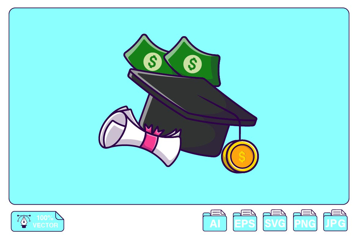 Scholarship Cartoon, an Object Graphic by Artstorystudio (Photo 1 of 3)