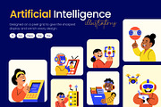 Artificial Intelligence Illustration, a Technology Illustration by Brickclay (Thumbnail 1 of 9)