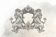 Bundle of vector vintage flourishes, an Object Graphic by FleurArt (Thumbnail 11 of 19)