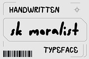 SK Moralist — Handwritten Font, a Font by Shriftovik Type Foundry (Thumbnail 1 of 8)