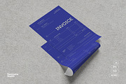 Blue Minimal Invoice, a Stationery Template by Neermana (Thumbnail 1 of 4)