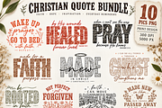 Christian Quote PNG Bundle 10 pics, a Decorative Illustration by ElDesignState (Thumbnail 2 of 7)