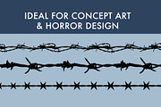 Barbed Wire Brush Set, a Brush Add-On by Zsolt Kosa Art (Thumbnail 4 of 6)
