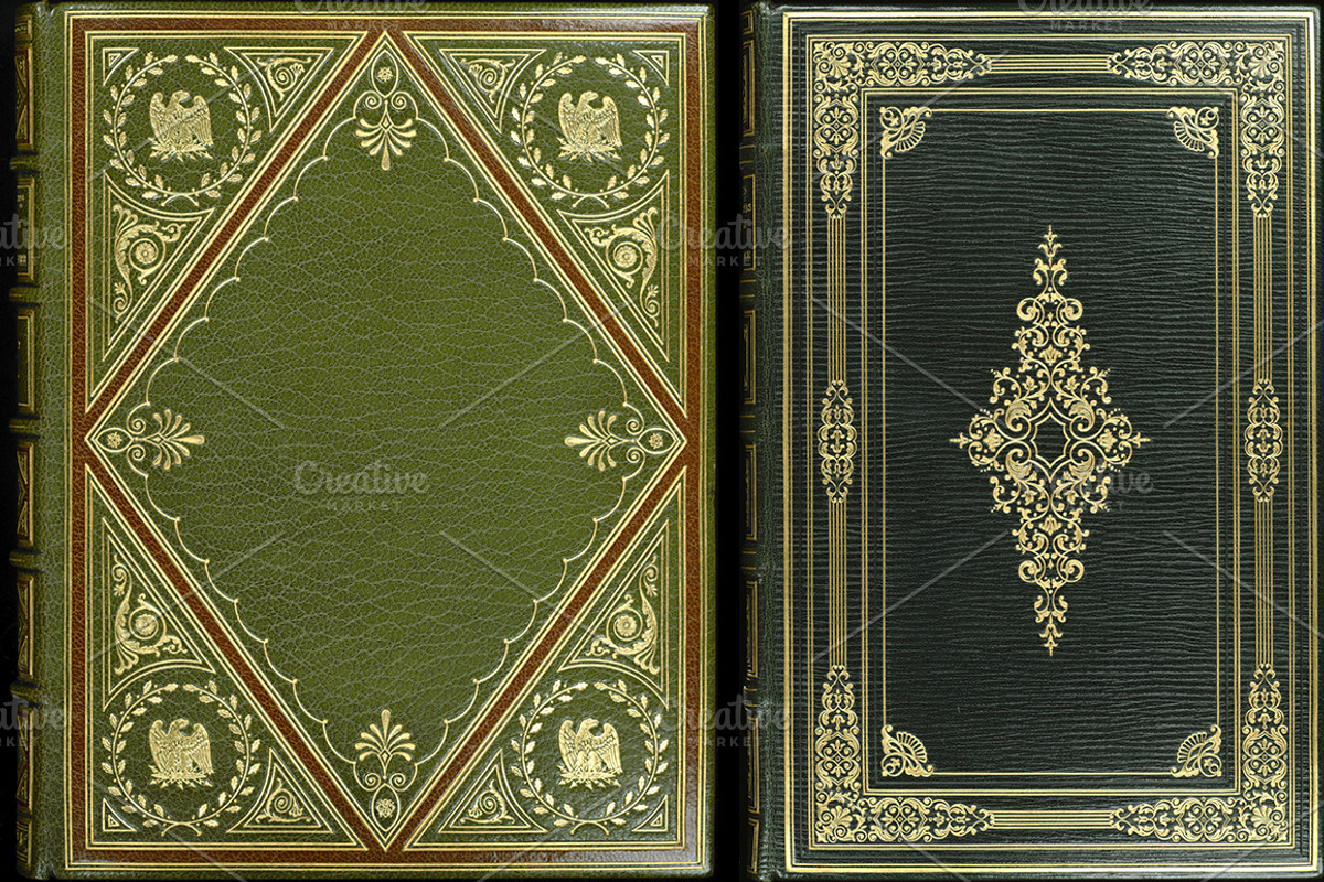Antique Book Covers, a Texture Graphic by Blue Line Design (Photo 4 of 24)